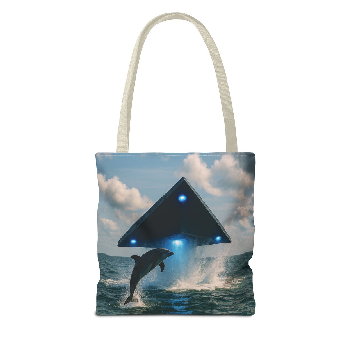 UFO and Dolphiin Tote Bag - 3 Sizes
