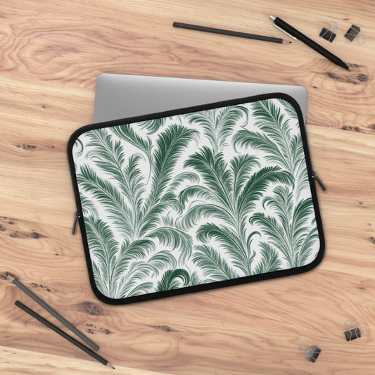 Tropical Laptop Sleeve, 5 Sizes - Perfect for Rainforest Lovers & Students / Rocco Green