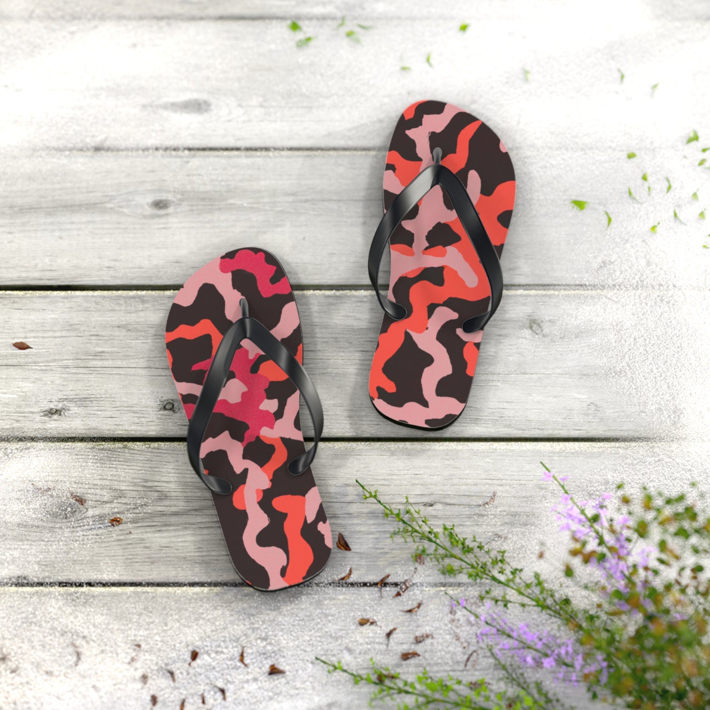 Flip Flops - Coral Threads/Red