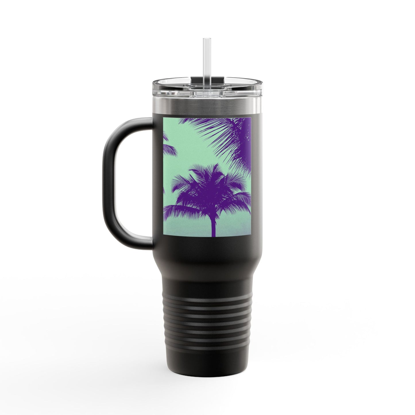 Insulated Travel Mug, 40oz / Palm Glow Minty - Perfect for Outdoor Adventures