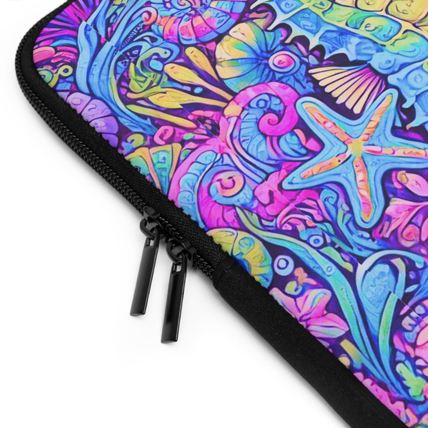 Tropical Laptop Sleeve, 5 Sizes - Perfect for Beach Lovers & Students / Seahorses, Fantasy POP
