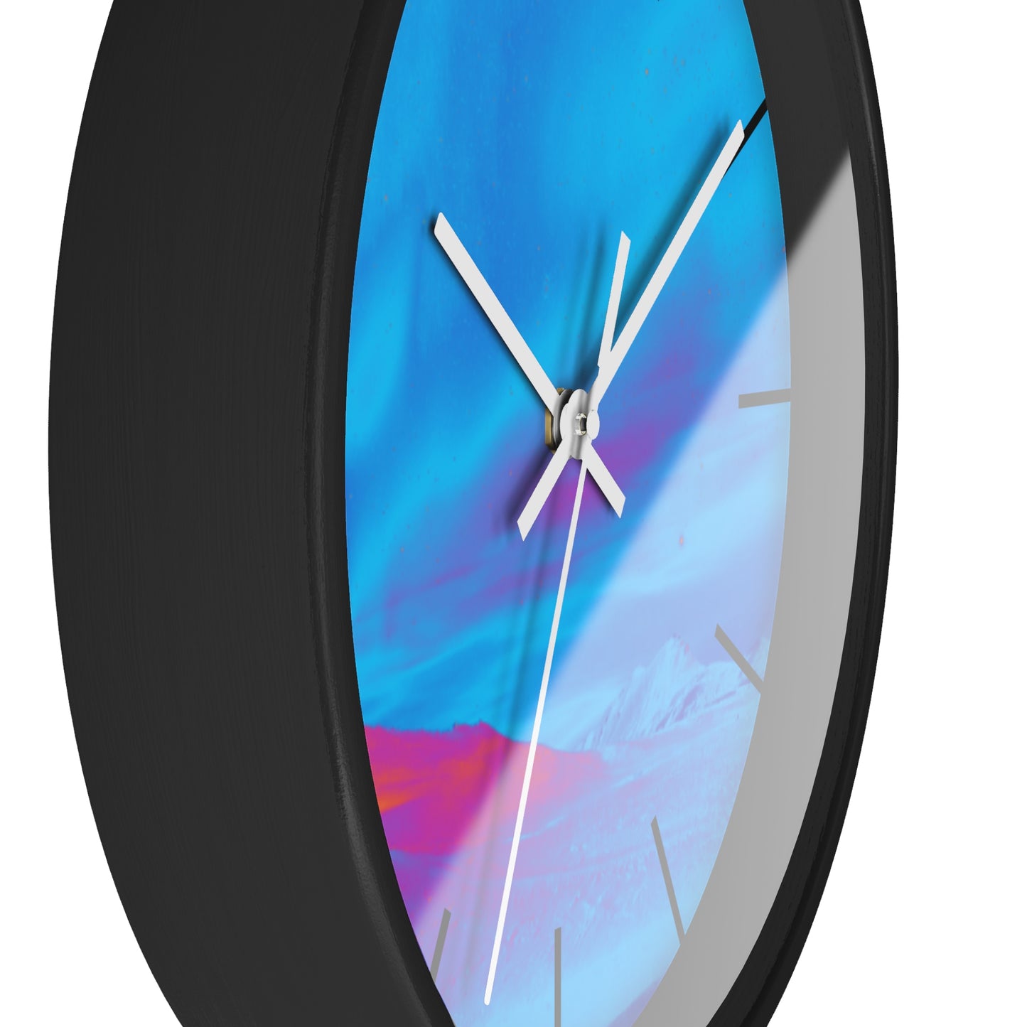 Wall Clock, Cold Ocean Lights/Turquoise, Hands/Base Variants