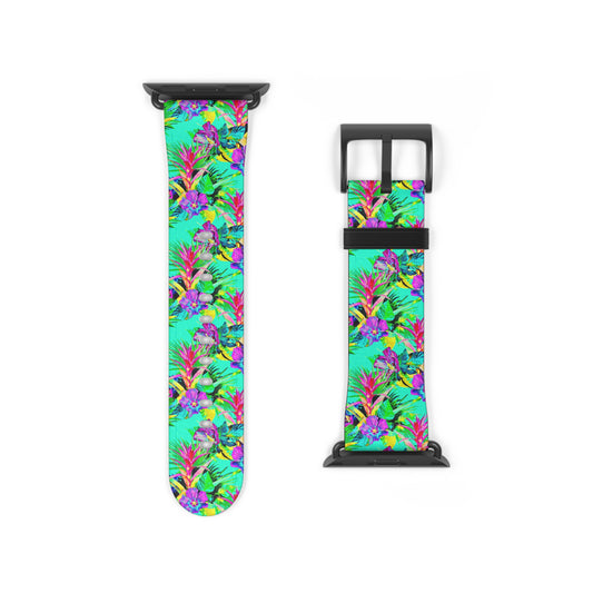 Apple Watch Band - Plant Palooza, turquoise