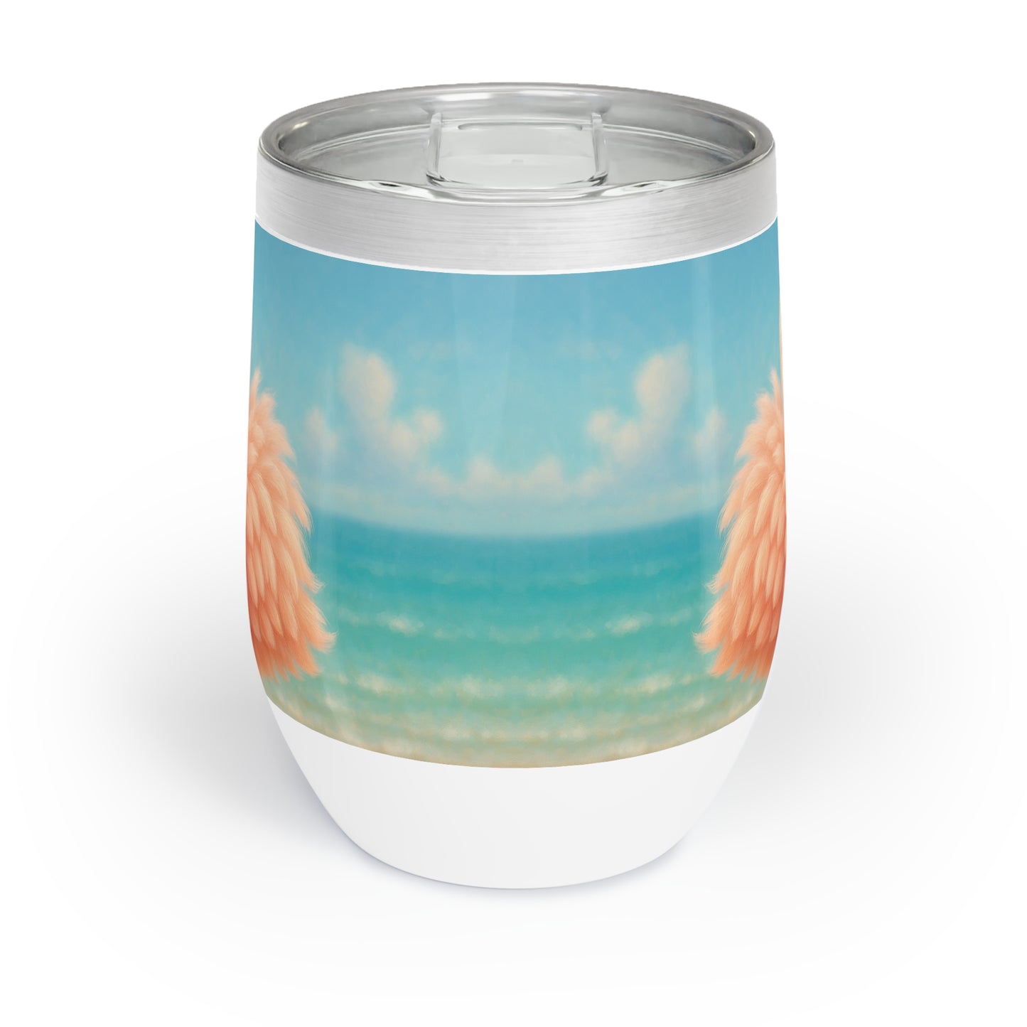 Chill Wine Tumbler with Adorable Baby Flamingo