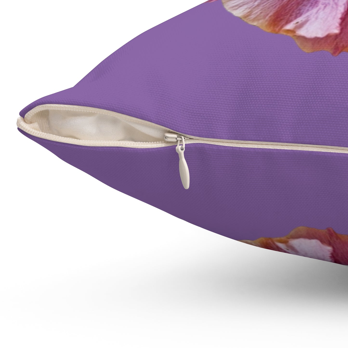 Decorative Pillow - Accent Cushion, 4 Sizes / Photo Purple Hibiscus, Lt. Purple