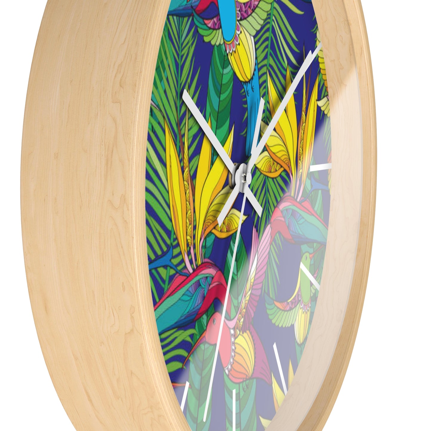 Wall Clock, Bird of Paradise Toile