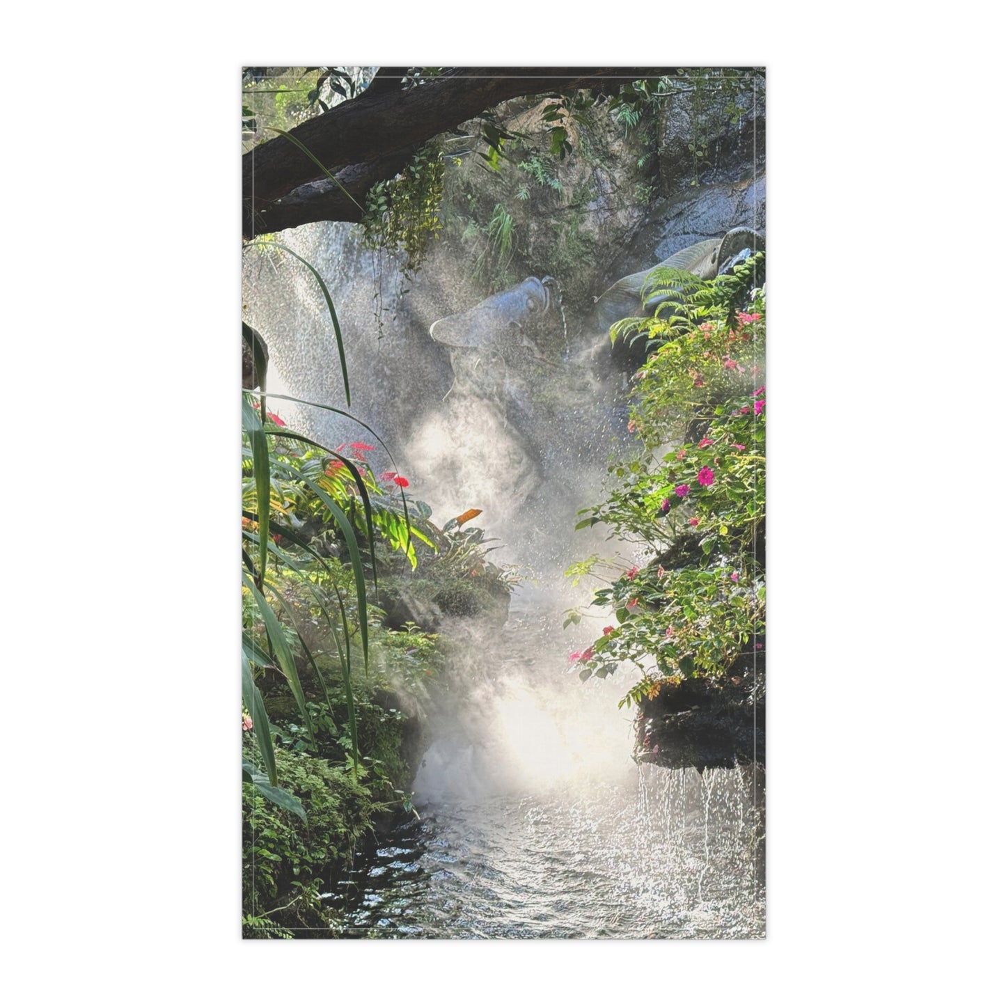 Tea Towels (cotton, poly) - Misty Rainforest River