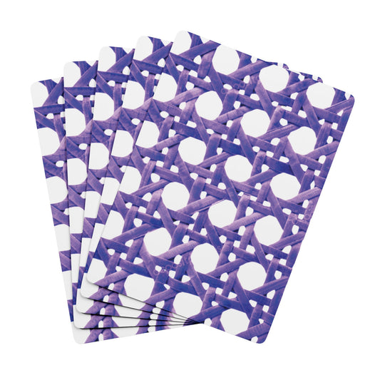 Poker Playing Cards - Beach Chair Wicker/Amethyst