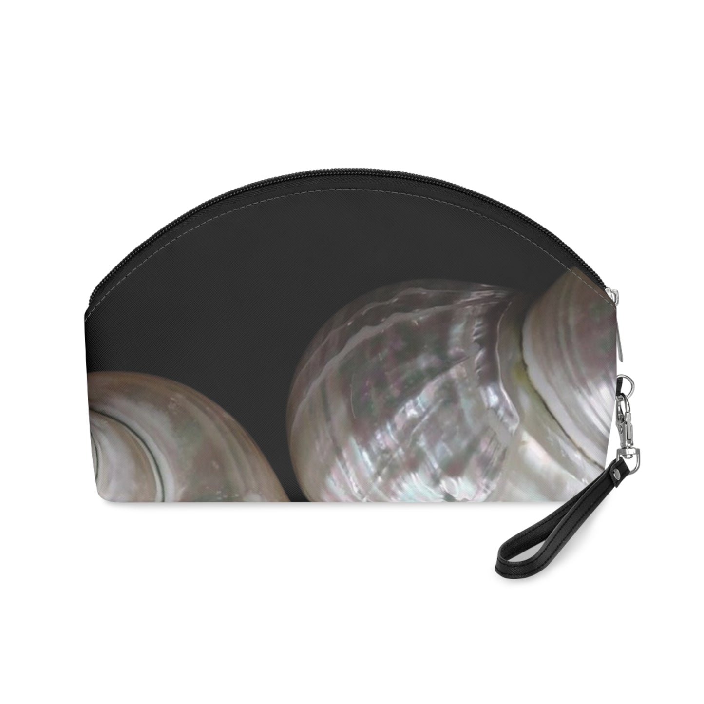 Makeup Bag - White Nautilus Trio, MACRO black