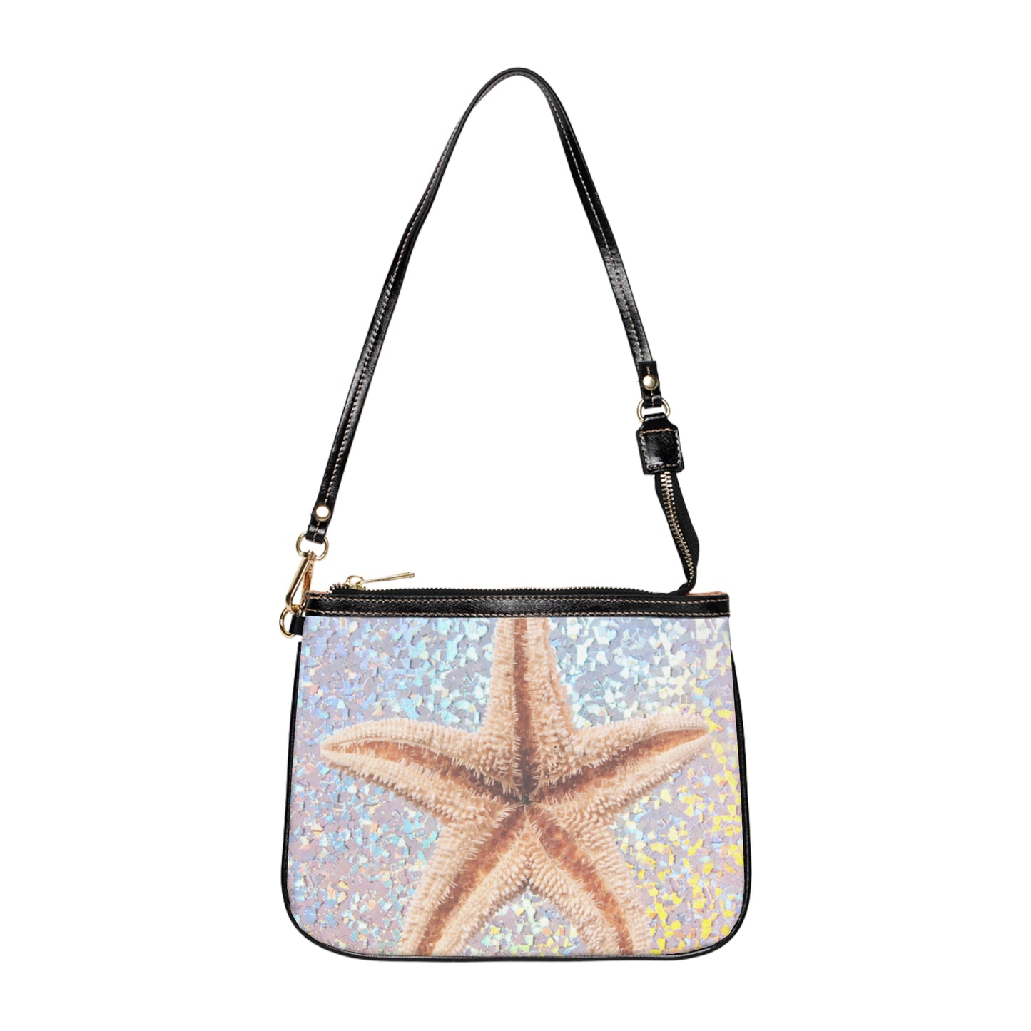 Tropical Beach Small Shoulder Bag | Stylish Crossbody Purse / Disco Starfish