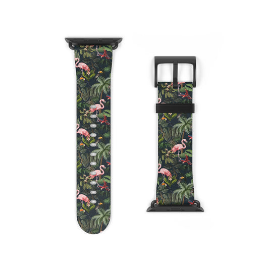 Apple Watch Band - Midnight Rainforest Party