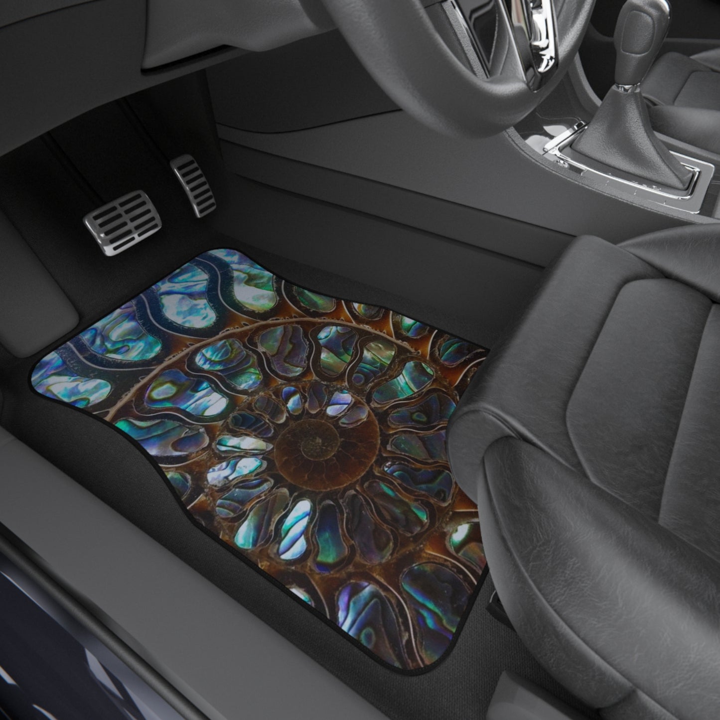 Tropical Ammonite & Abalone Front Car Mats - SET of 2