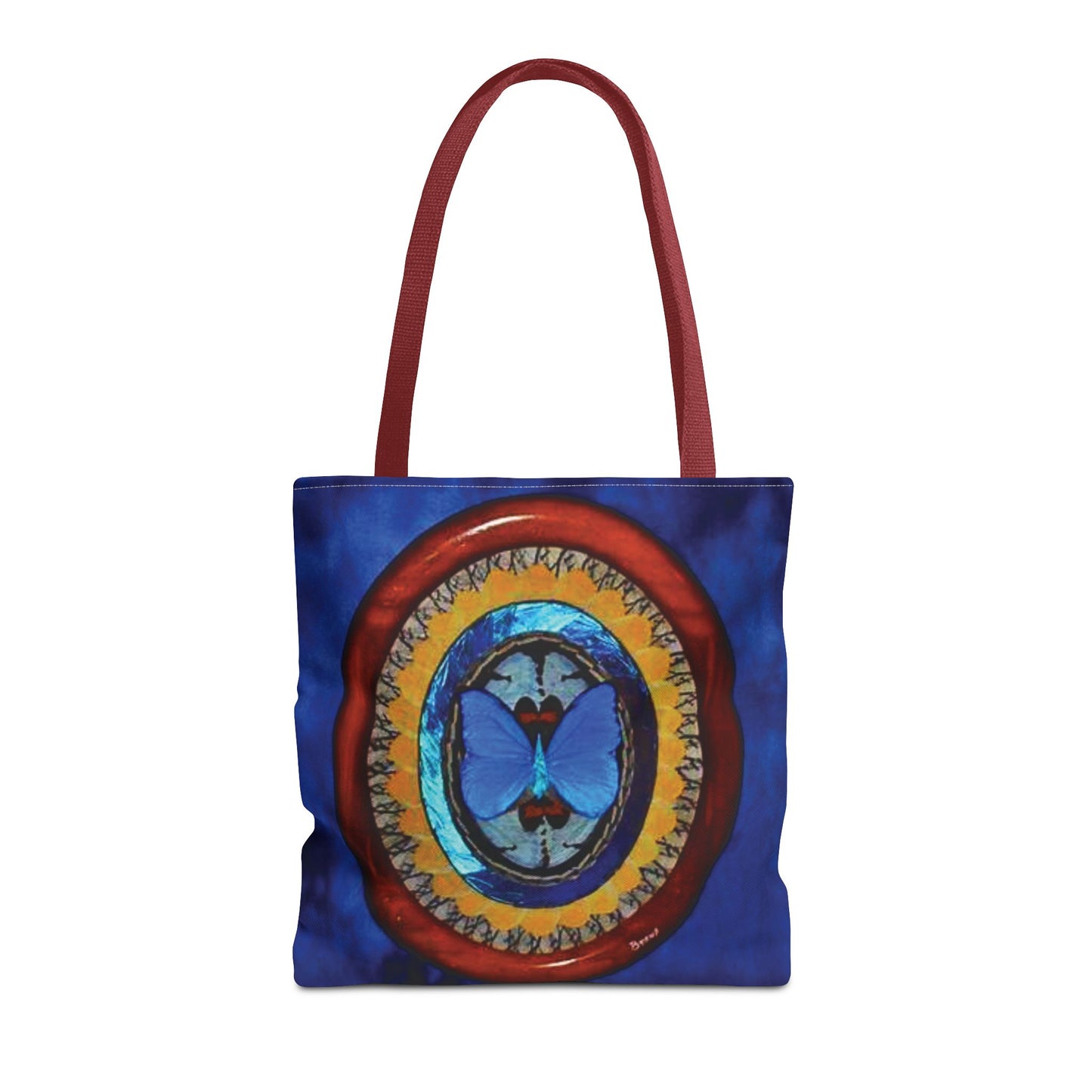 Real Oval Butterfly Wing Art Tote Bag - 3 Sizes