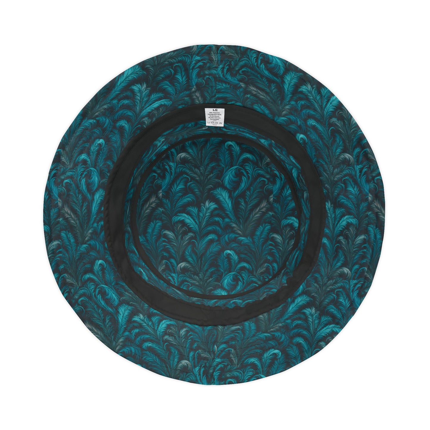 Tropical Polyester Bucket Hat, 2 Sizes - Rocco Turquoise