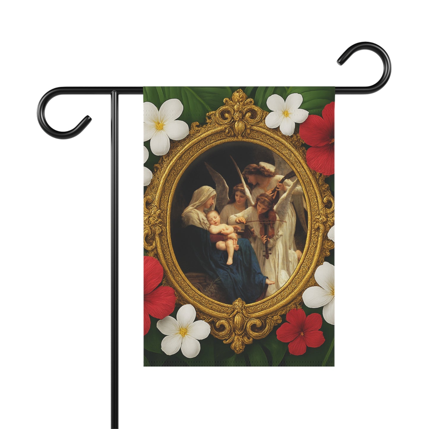 Religious Tropical Garden Flag  - Perfect for Outdoor Decor / Song of the Angels