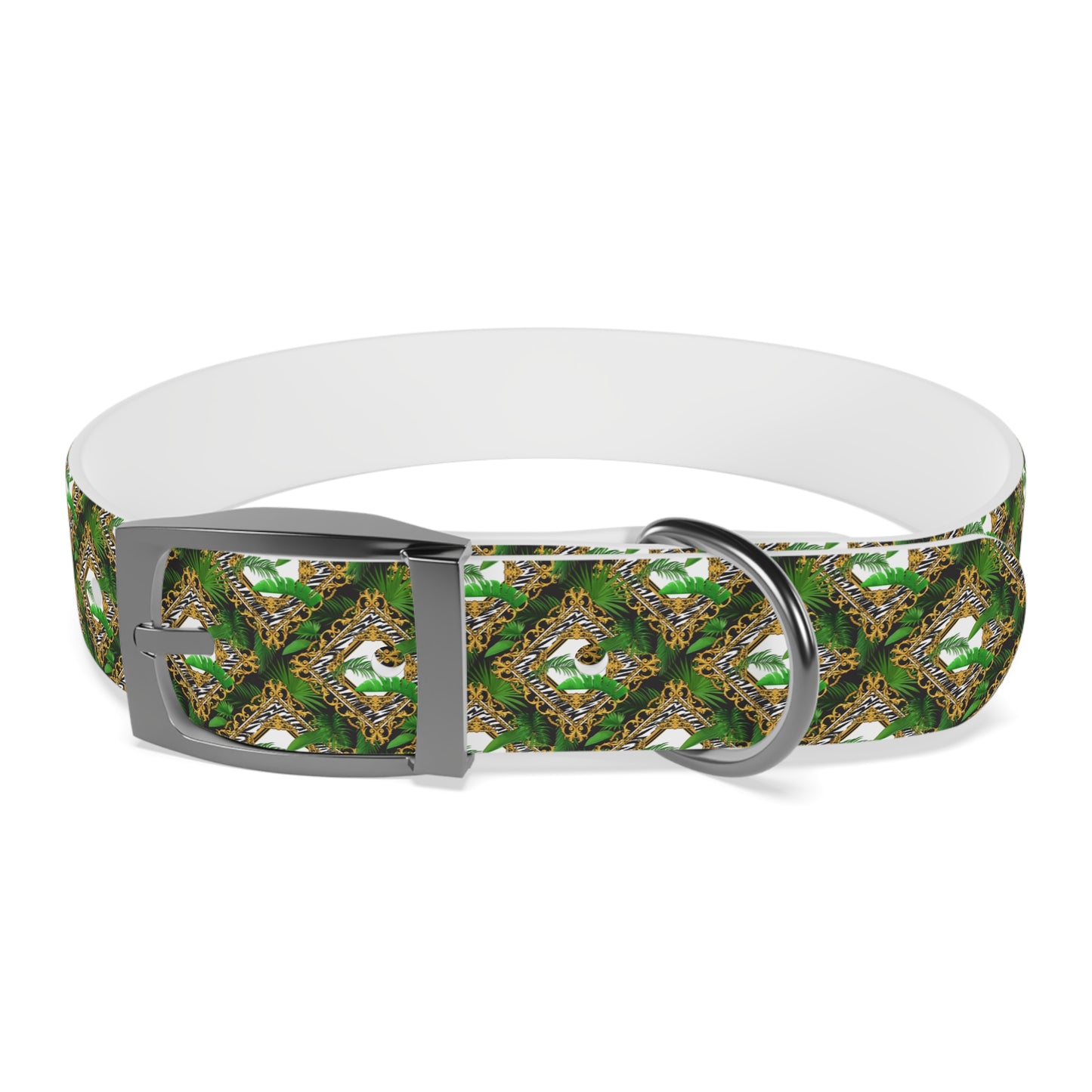 Dog Collar - Jungle Luxe White