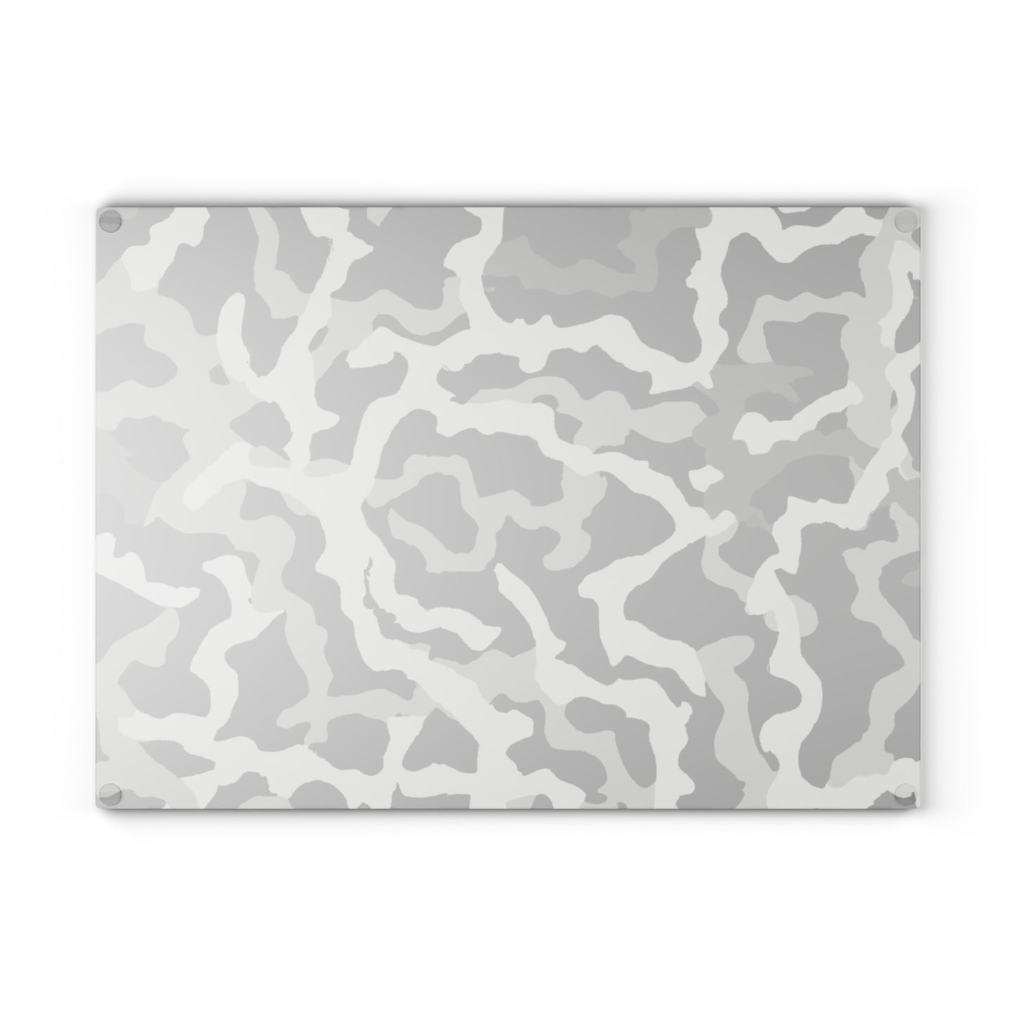 Glass Cutting Board, 2 sizes - Coral Threads/Noir