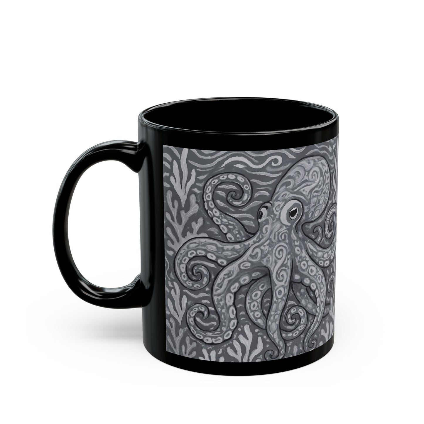 Black Coffee Mug - Noir Kraken Joe
