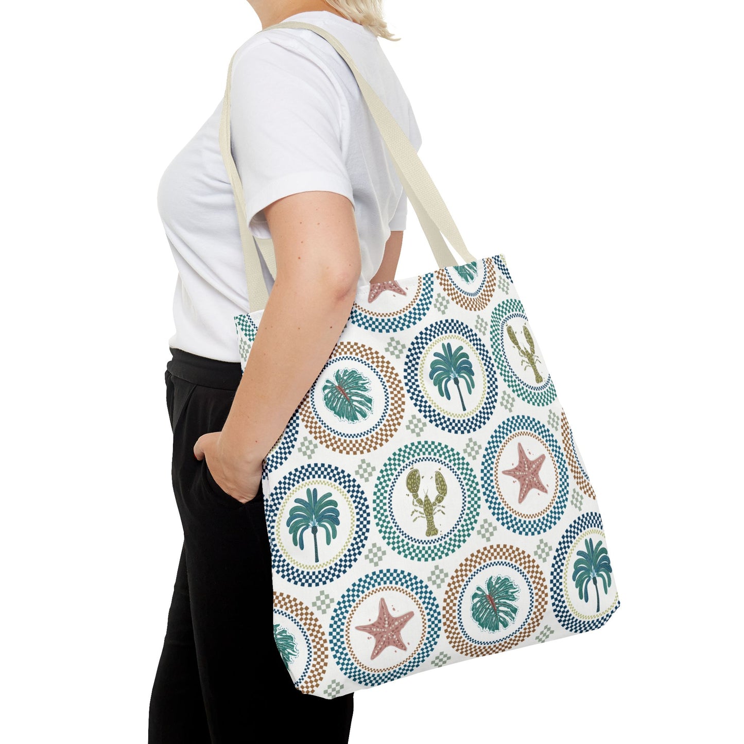 Mosaic Tropi Sealife Tote Bag - 3 Sizes