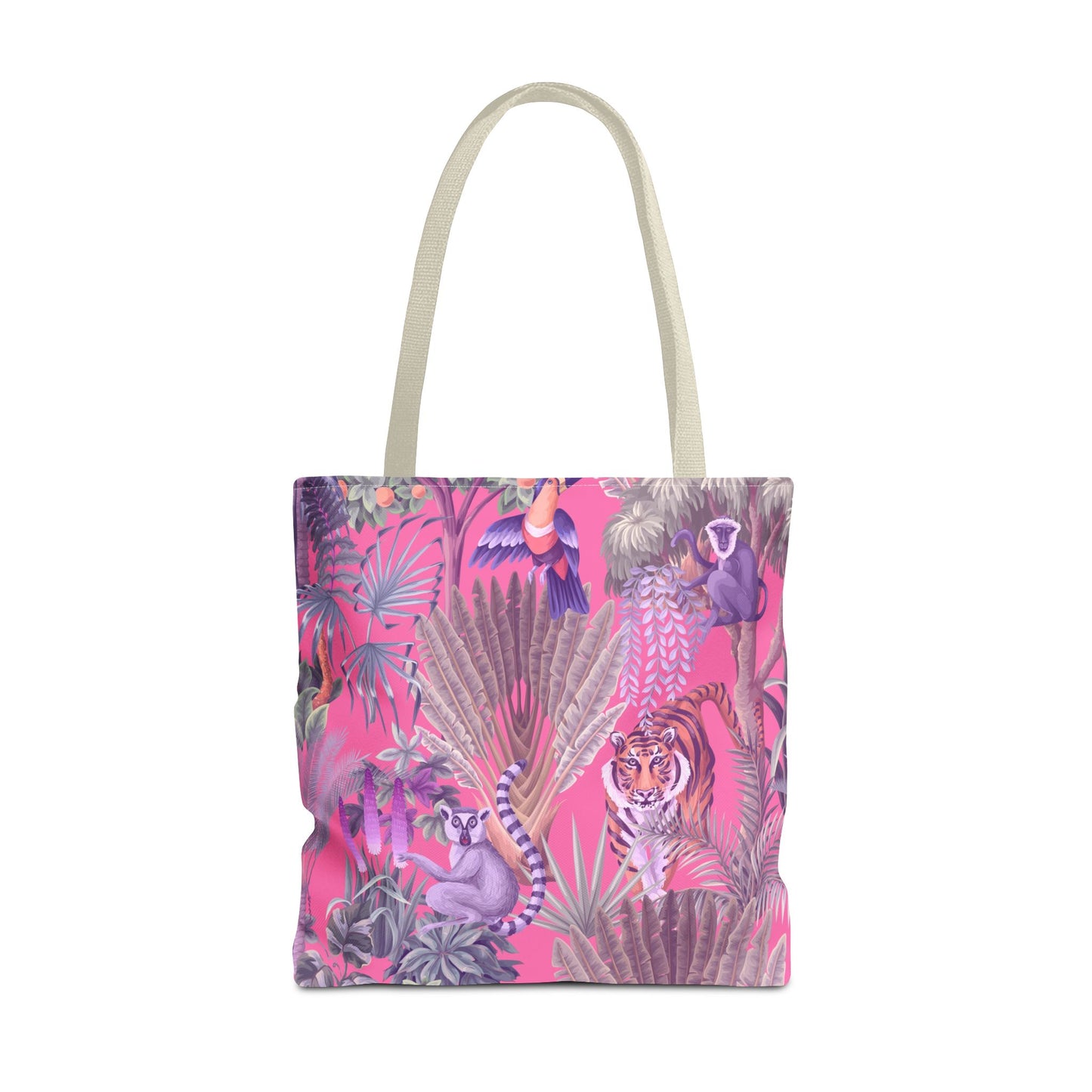 Tiger Haven, Pink Tote Bag - 3 Sizes