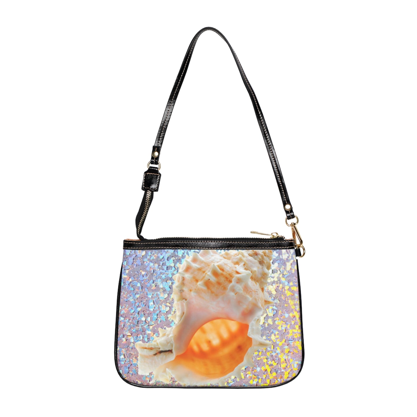 Tropical Beach Small Shoulder Bag | Stylish Crossbody Purse / Disco Conch