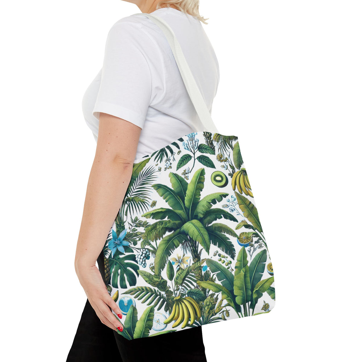 More Tropical Fruit/White Tote Bag - 3 Sizes