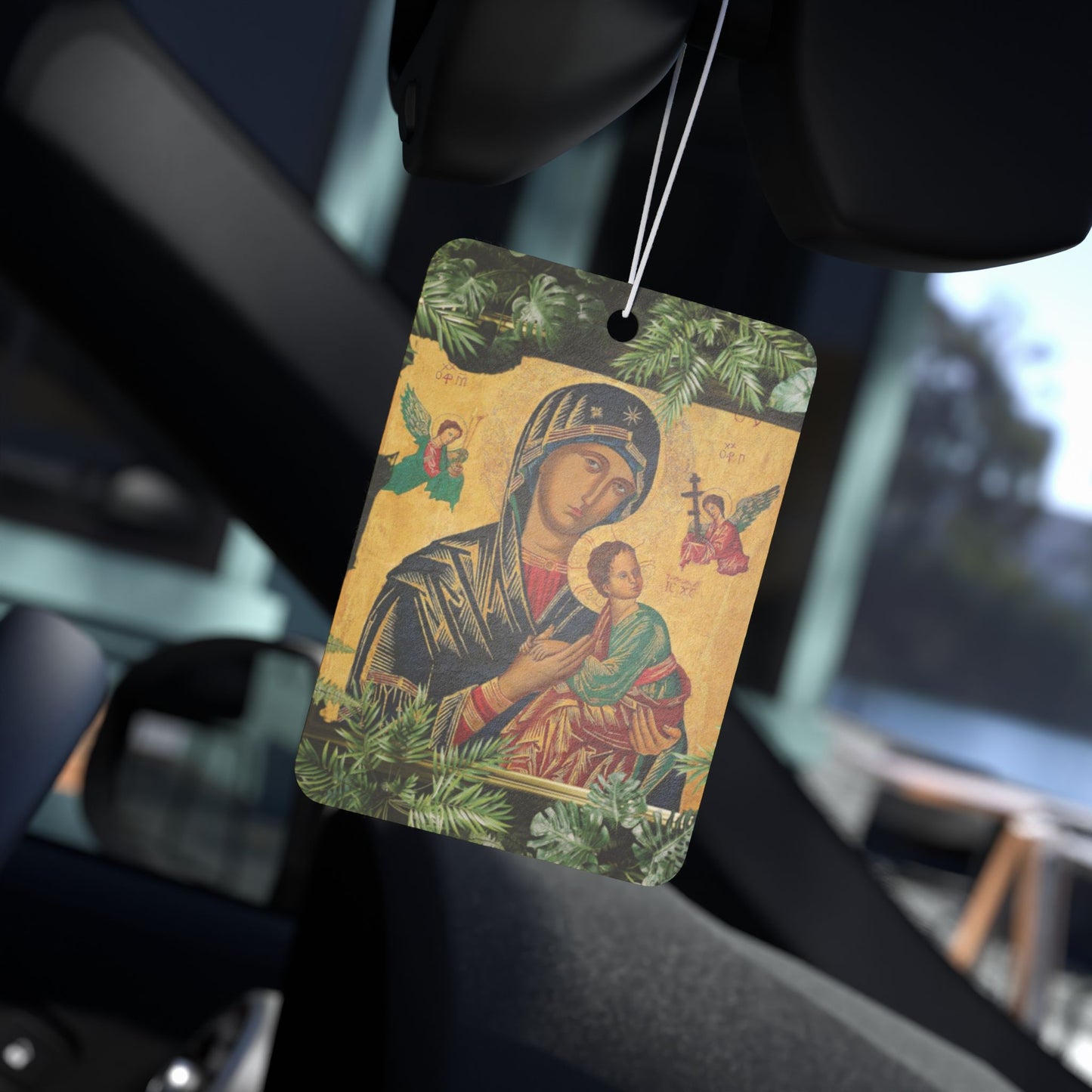 Car Air Freshener - Tropical Our Lady of Perpetual Help, Religious