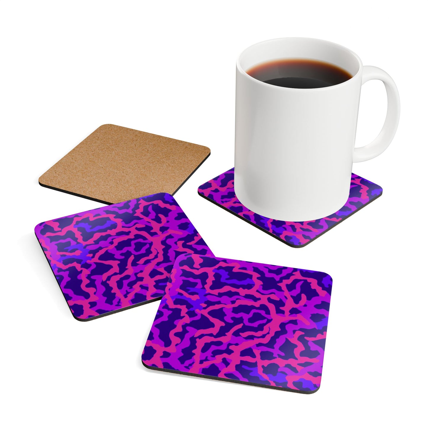 Coaster Set - Coral Threads/Heatwave