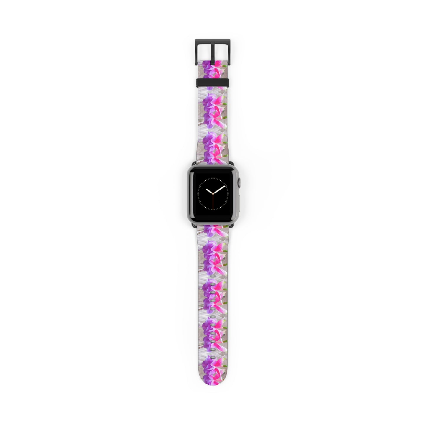 Apple Watch Band - Two Pink Fuchsias / Gothic