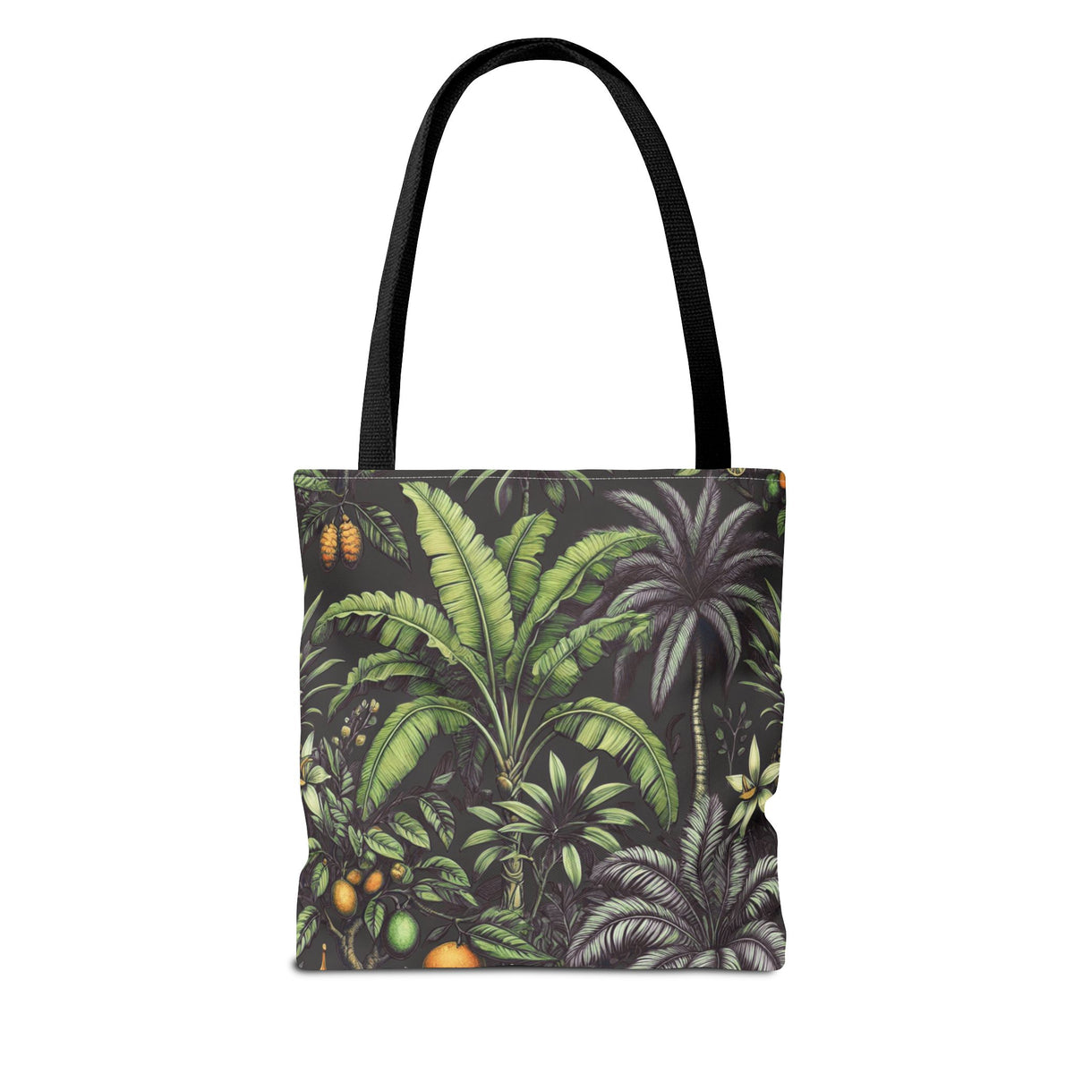 Tropical Fruit/Black Tote Bag - 3 Sizes