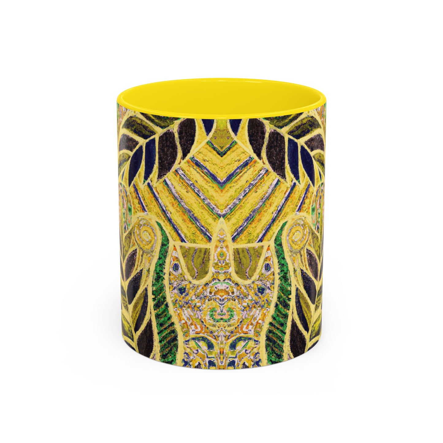 Accent Color Coffee Mug (11, 15oz), Amazon Whimsy/Yellow, Various Colors