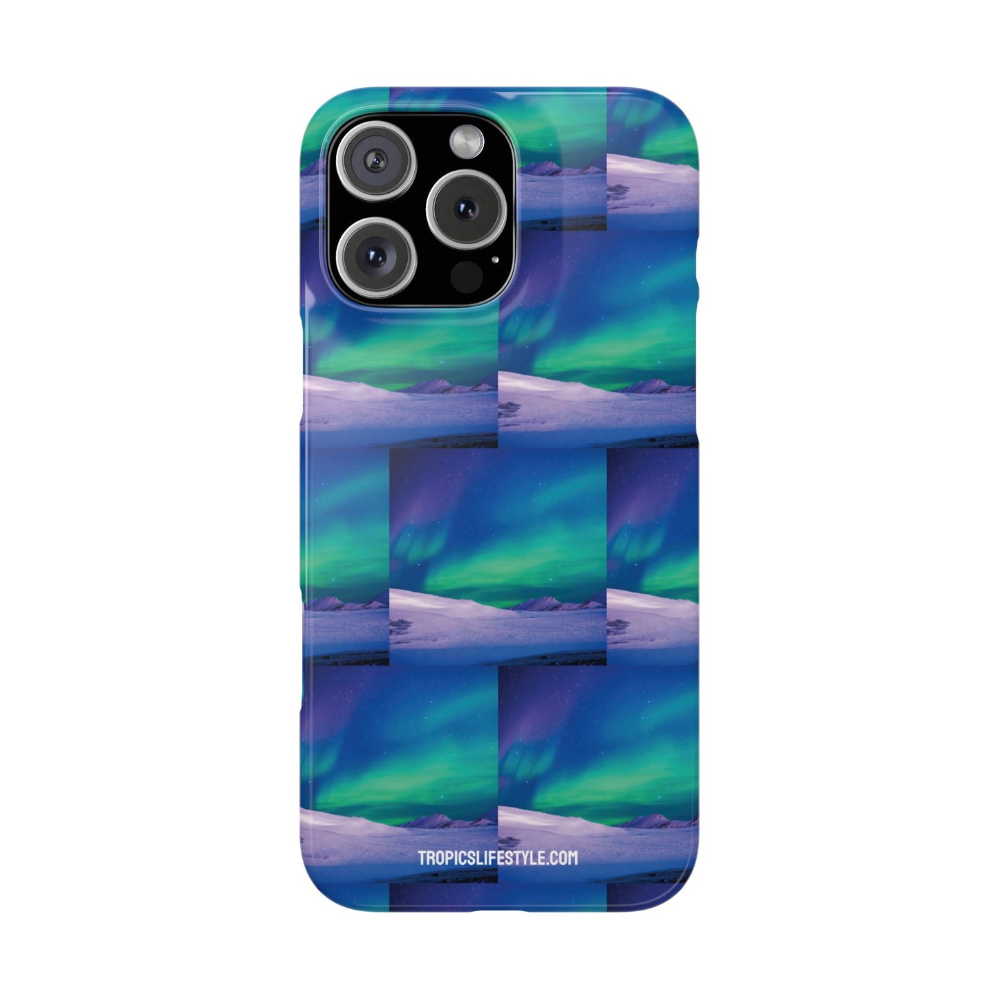 Slim Phone Cases - Cold Ocean Lights, Peacock