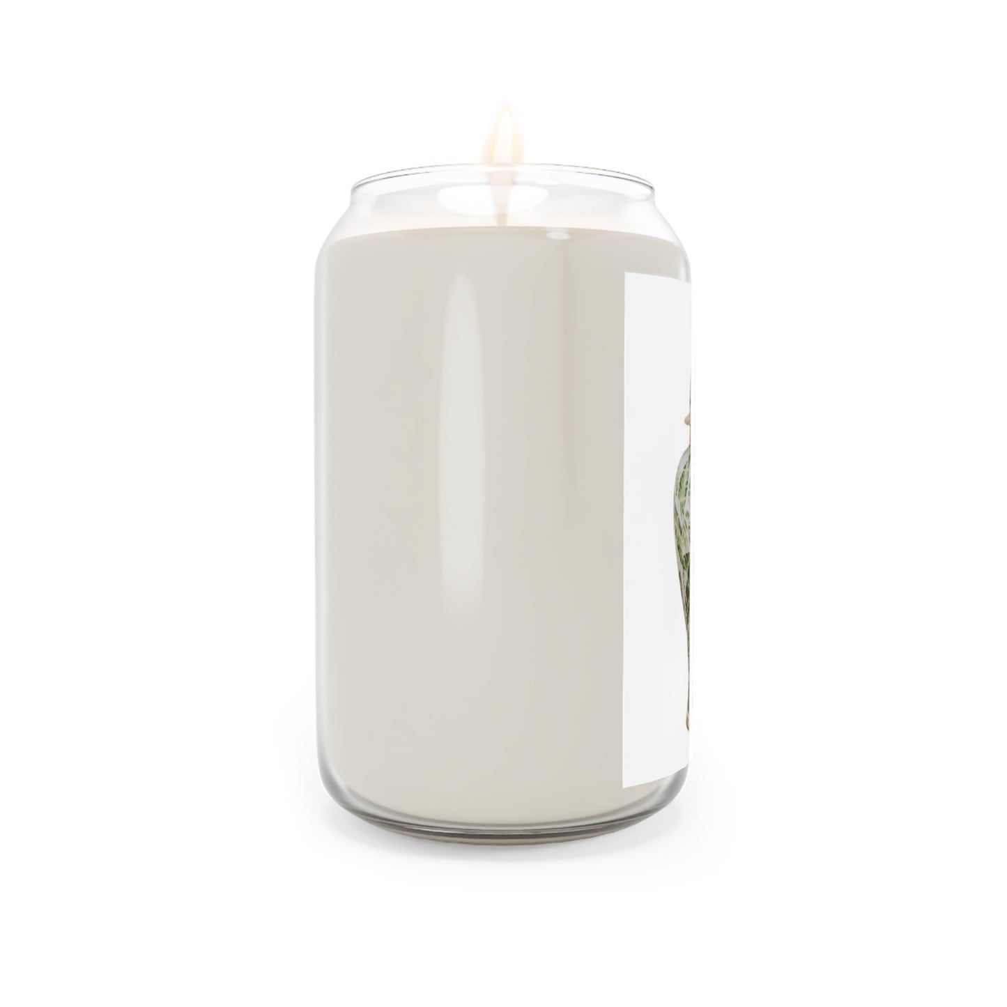 Scented Candle, 13.75oz - Tropical Ginger Jar, Green & White