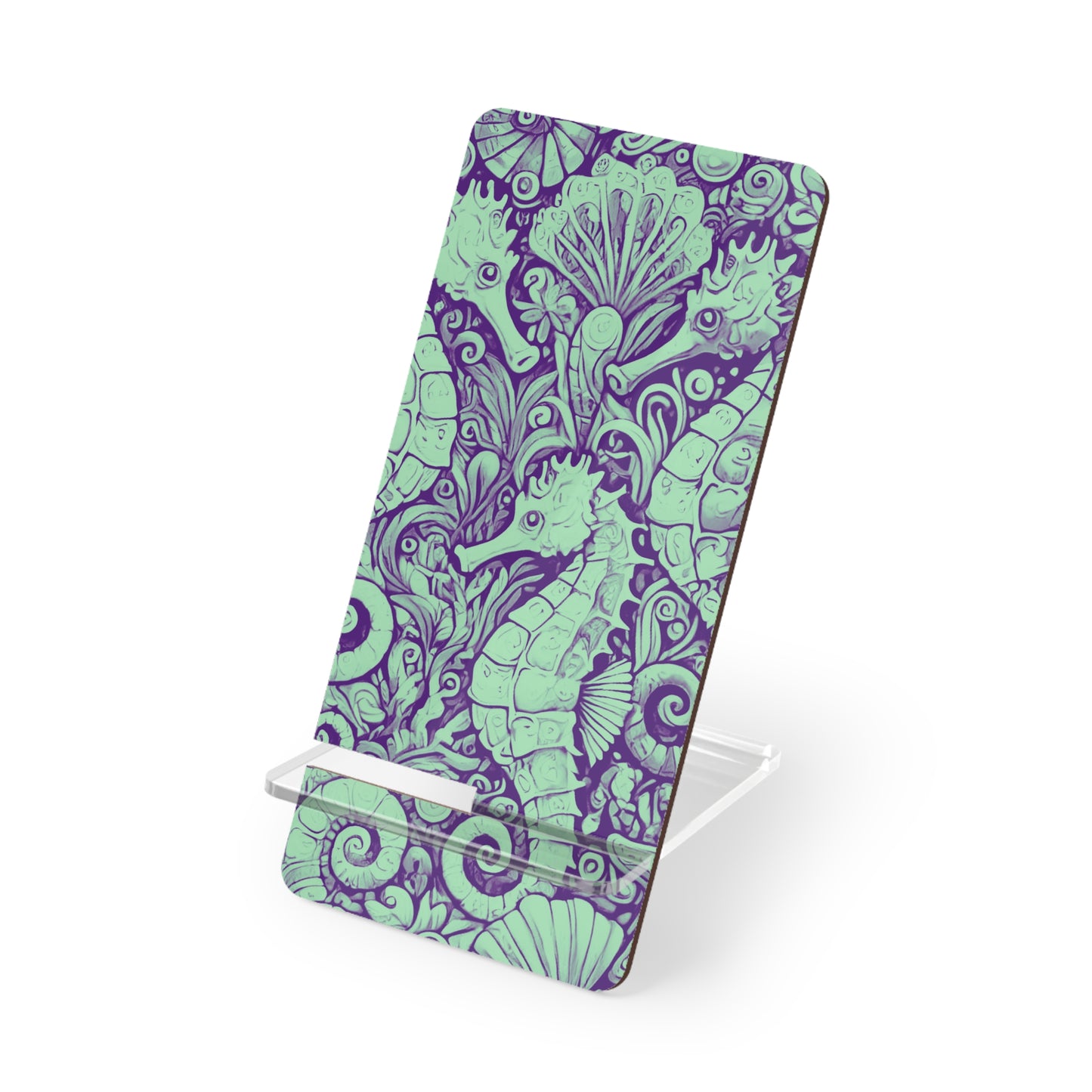 Stylish Smartphone Display Stand - Seahorse Trio/Minty