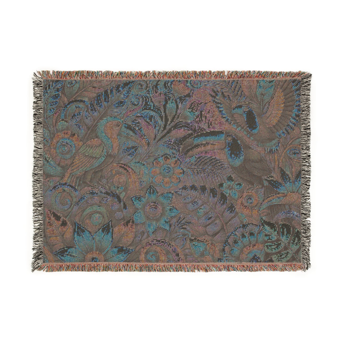 Woven Blanket, 3 Sizes - Tropical Home Decor / Rainforest Music