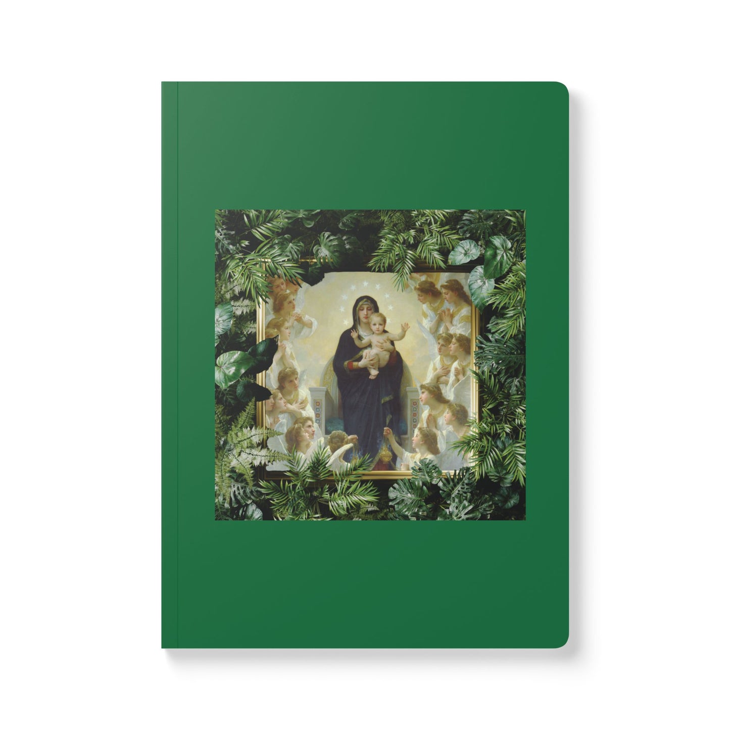 Religious Softcover Journal - Tropical Mary With the Angels