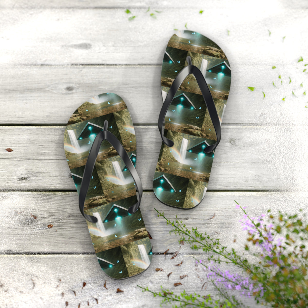 Flip Flops - UFO and Waterfall