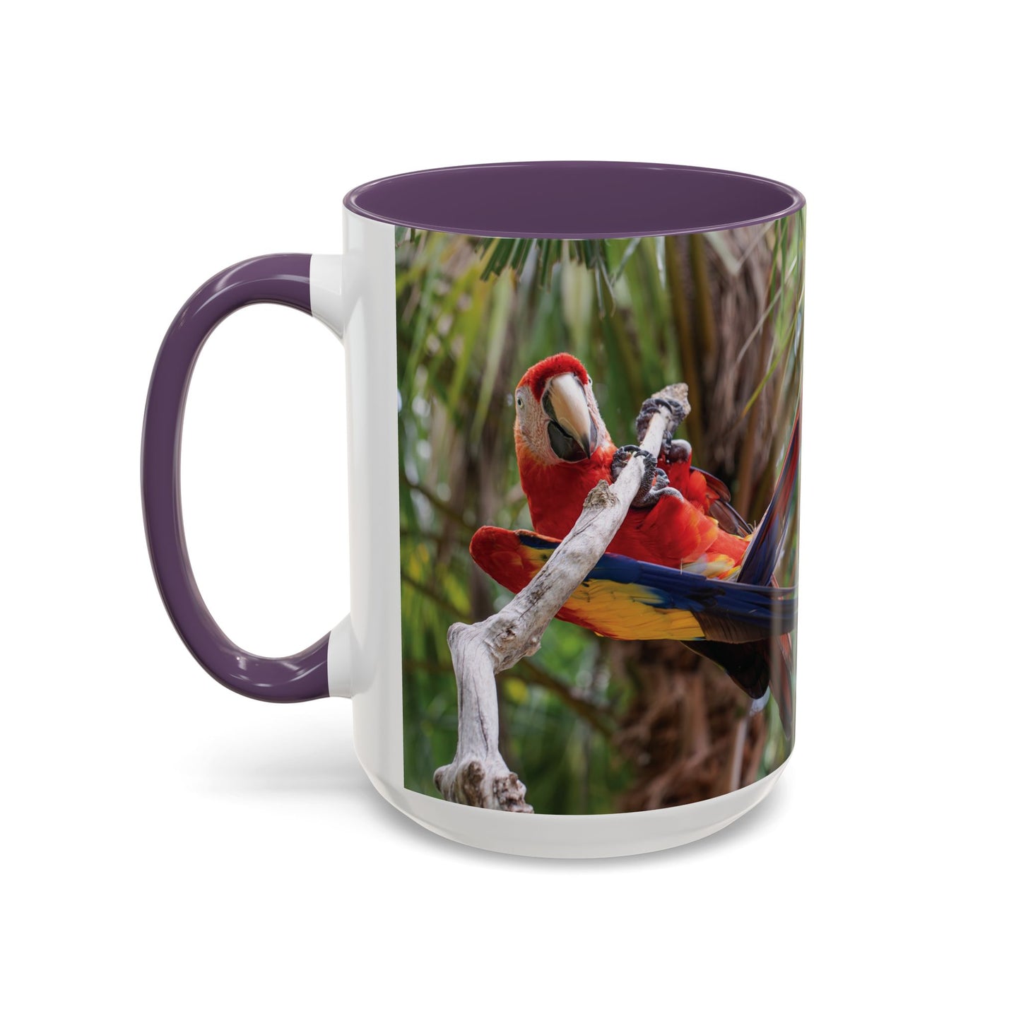 Parrot Accent Coffee Mug (11, 15oz), 8 Colors - Awkward Energy