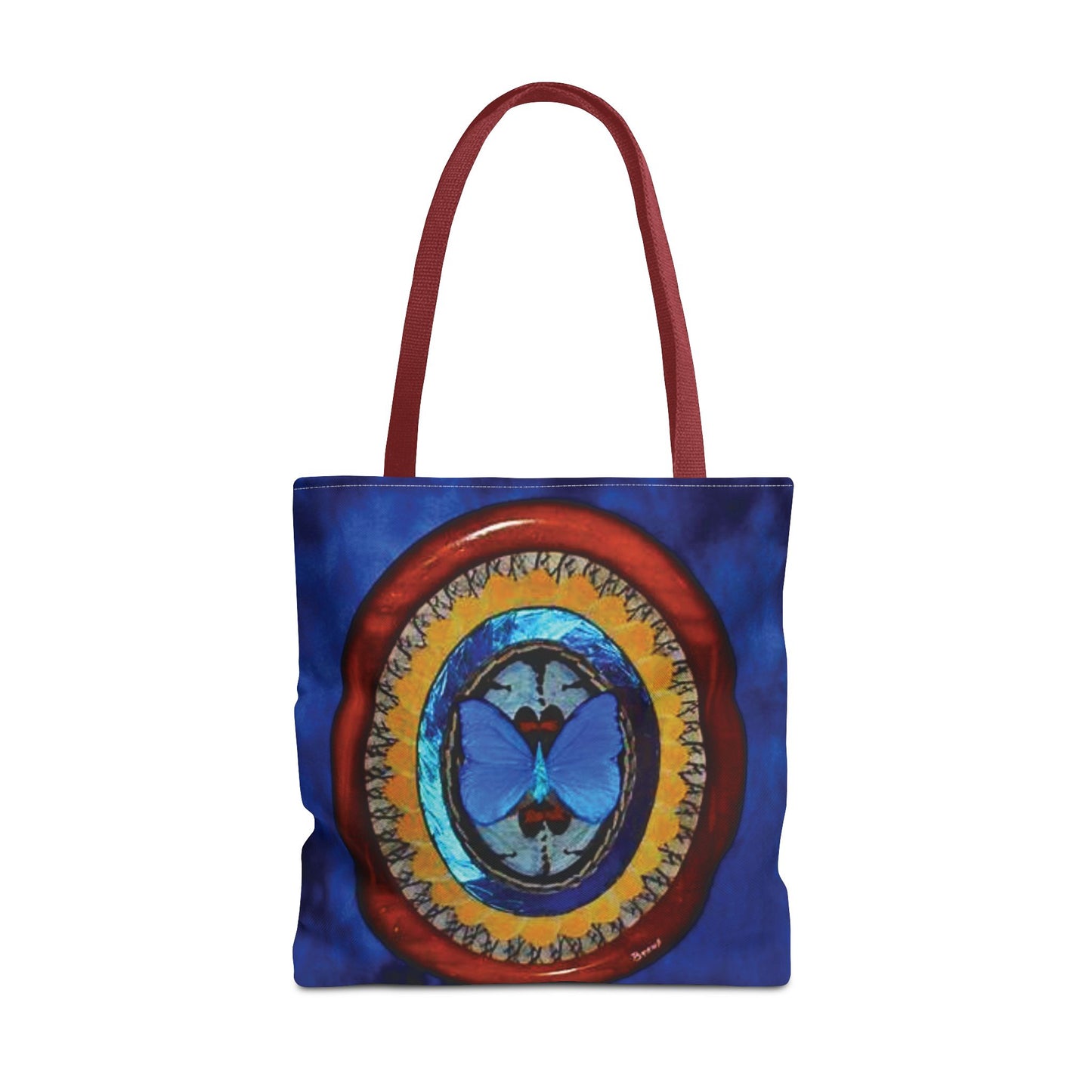 Real Oval Butterfly Wing Art Tote Bag - 3 Sizes