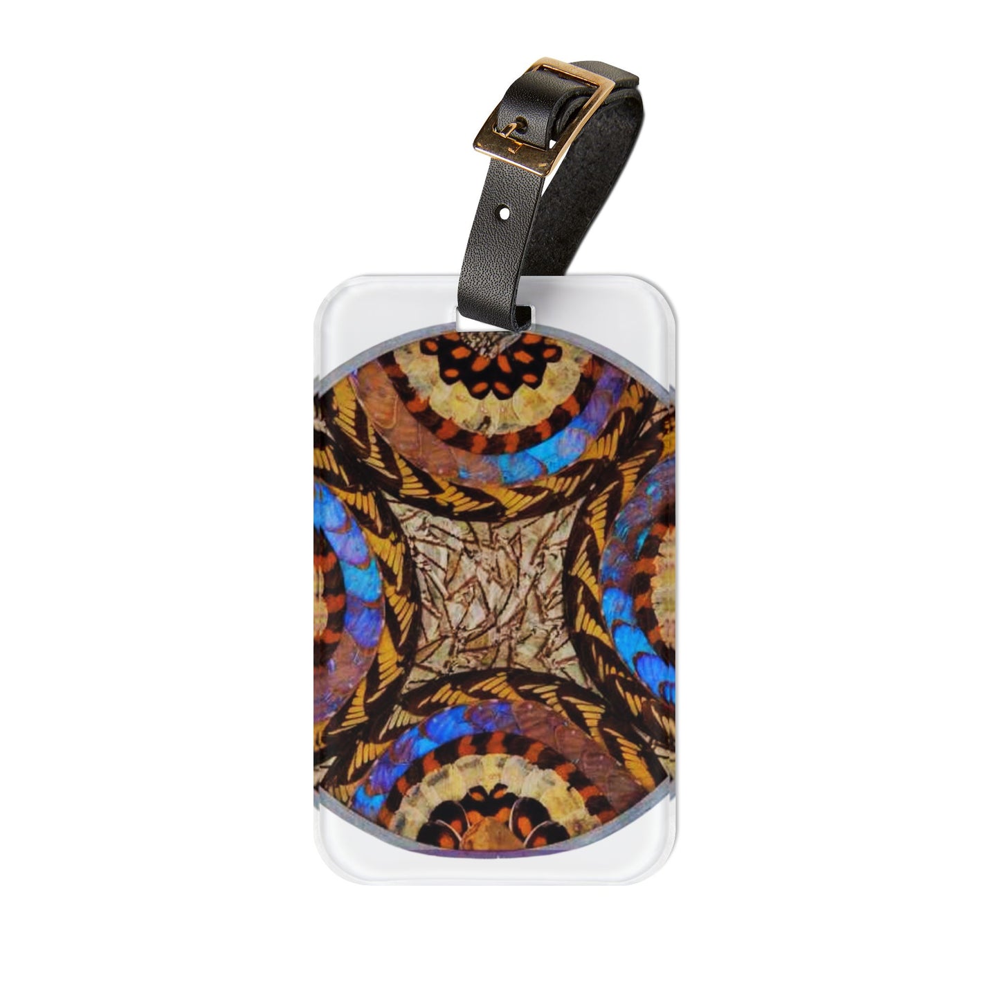 Luggage Tag - Real Butterfly Wing Plate #3