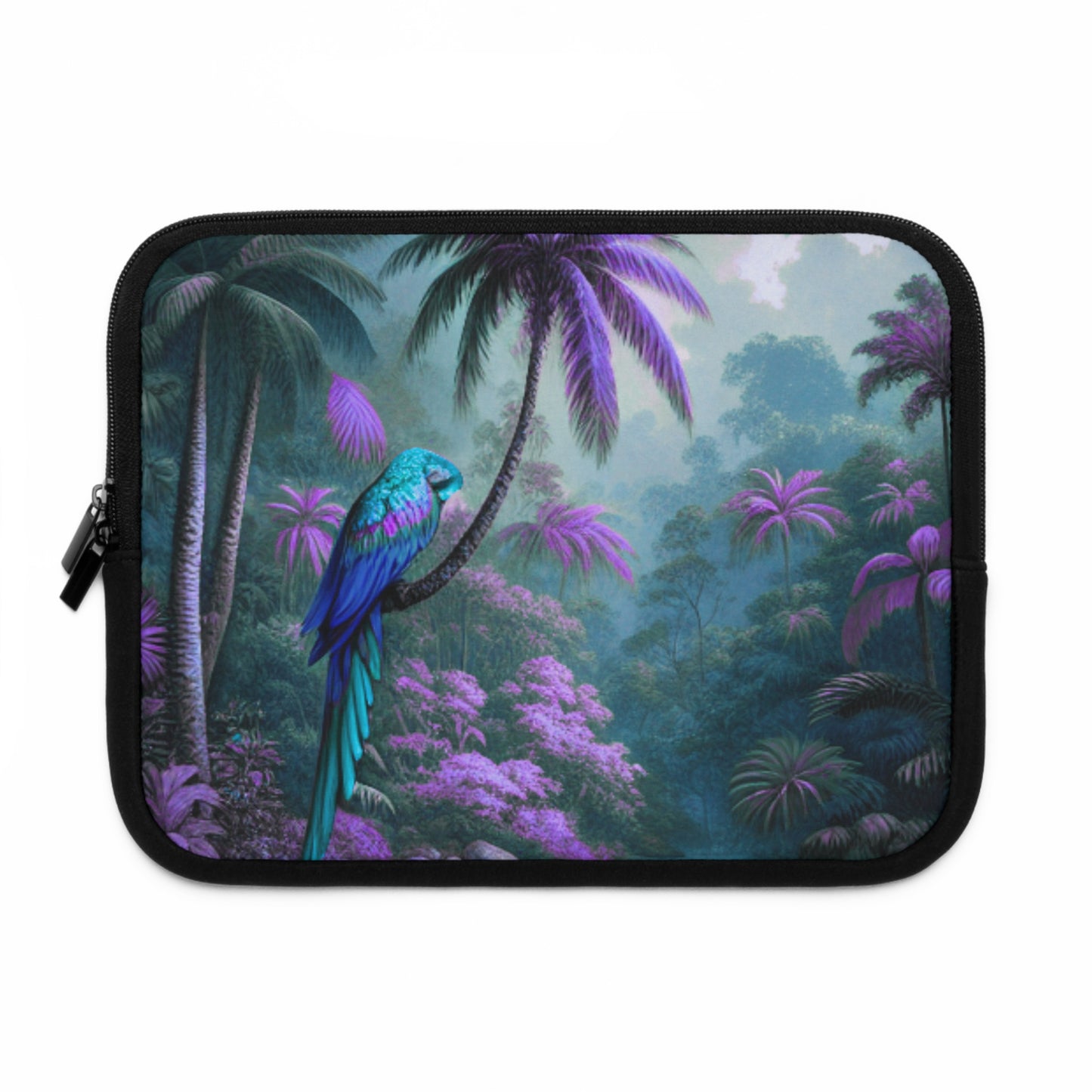 Tropical Laptop Sleeve, 5 Sizes - Perfect for Beach Lovers & Students / Sleeping Parrot Beauty, Fantasy