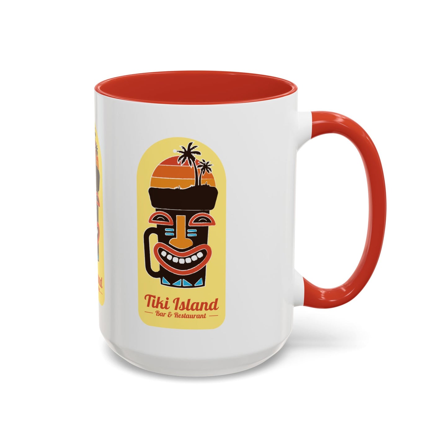 Copy of Tiki Island Accent Coffee Mug, 8 Colors - Fun Tropical Drinkware for Beach Vibes, Yellow