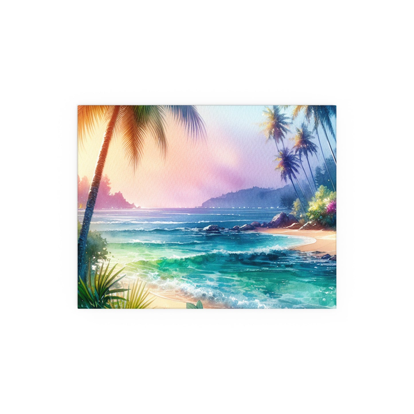 Vibrant Silk Wall Art for Home & Garden, Tropical Beach Decor, Indoor/Outdoor Silk Posters, Nature Love Gift, Summer Vibes
