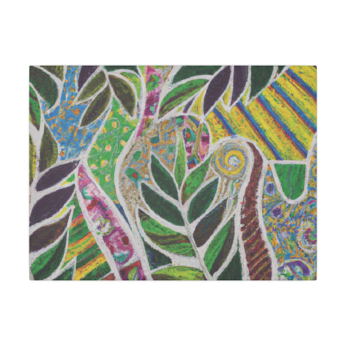 Tropical Canvas Artwork - Stretched Canvas Print, Many Sizes / Amazon Whimsy