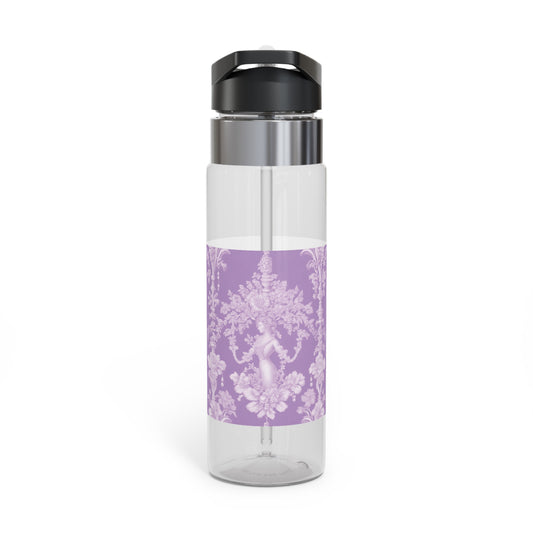 Tropical 20oz Tritan Sport Water Bottle -  Leakproof, Lightweight, BPA-Free / Pearl Lady Toile, Lavender