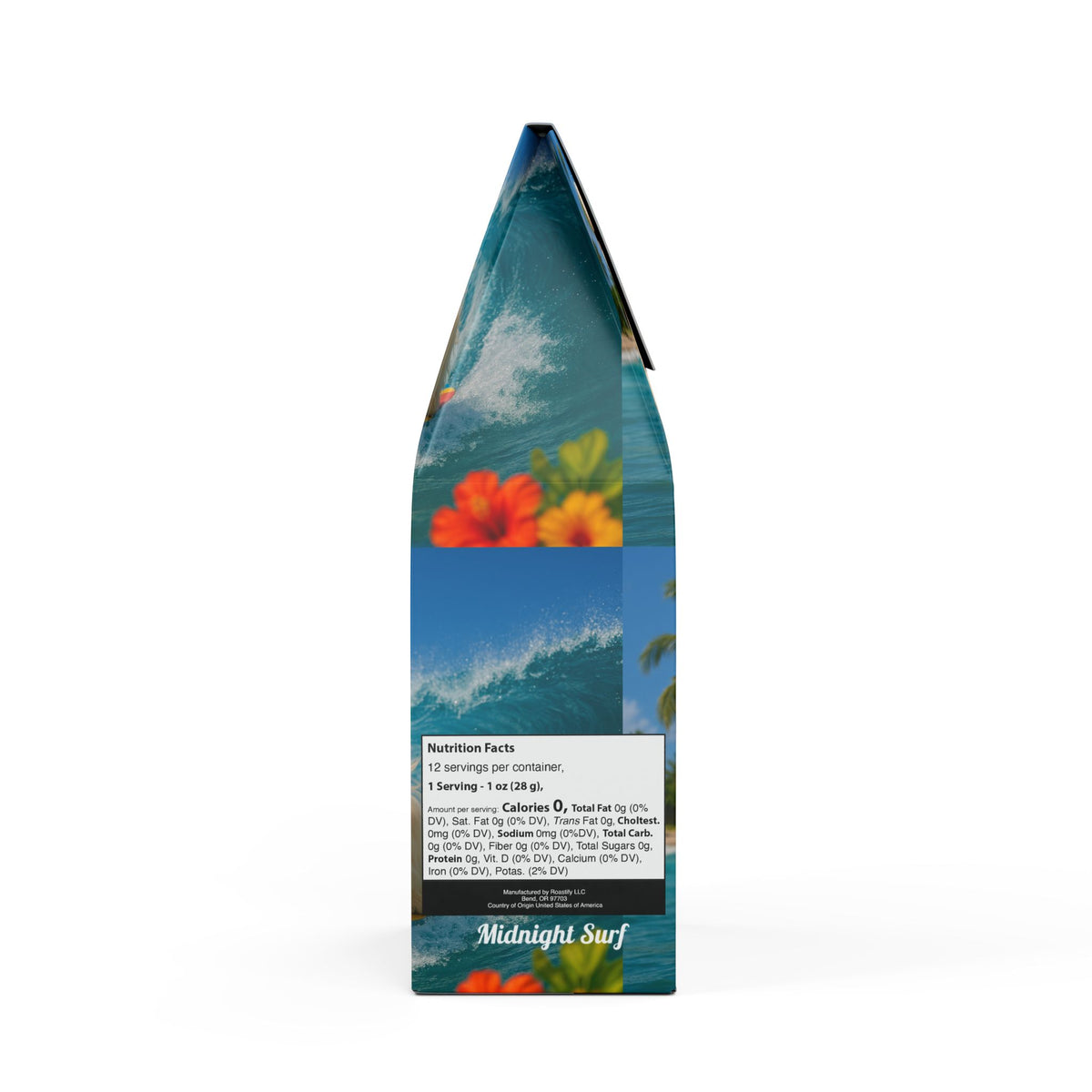 Midnight Surf Blend™ (Medium-Dark Roast) Specialty Grade Craft Coffee / Surfing Ariel Puppy