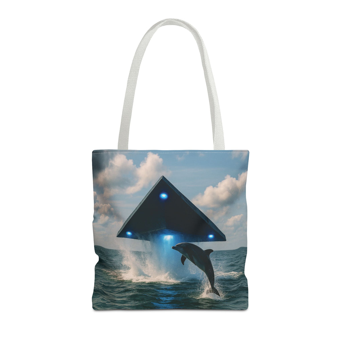 UFO and Dolphiin Tote Bag - 3 Sizes