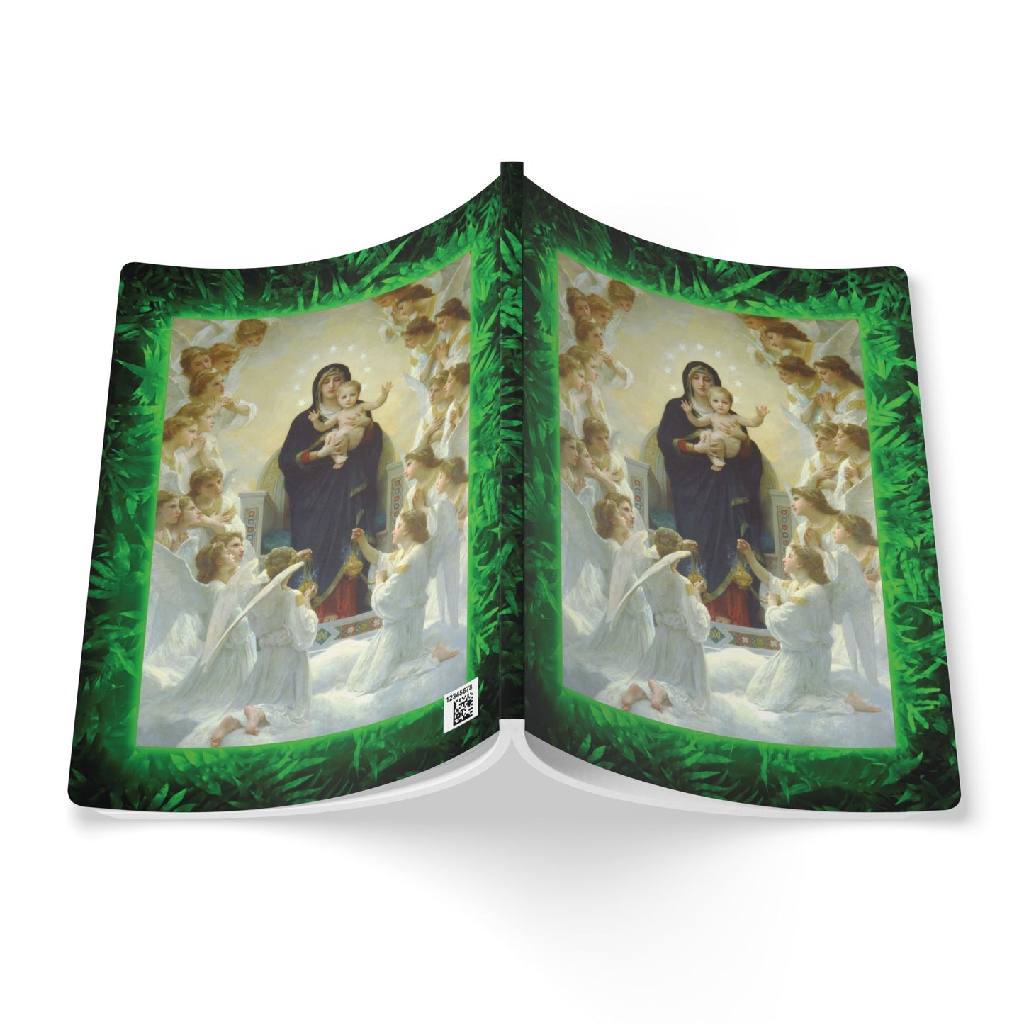 Religious Softcover Journal - Tropical Glow Our Lady With Angels