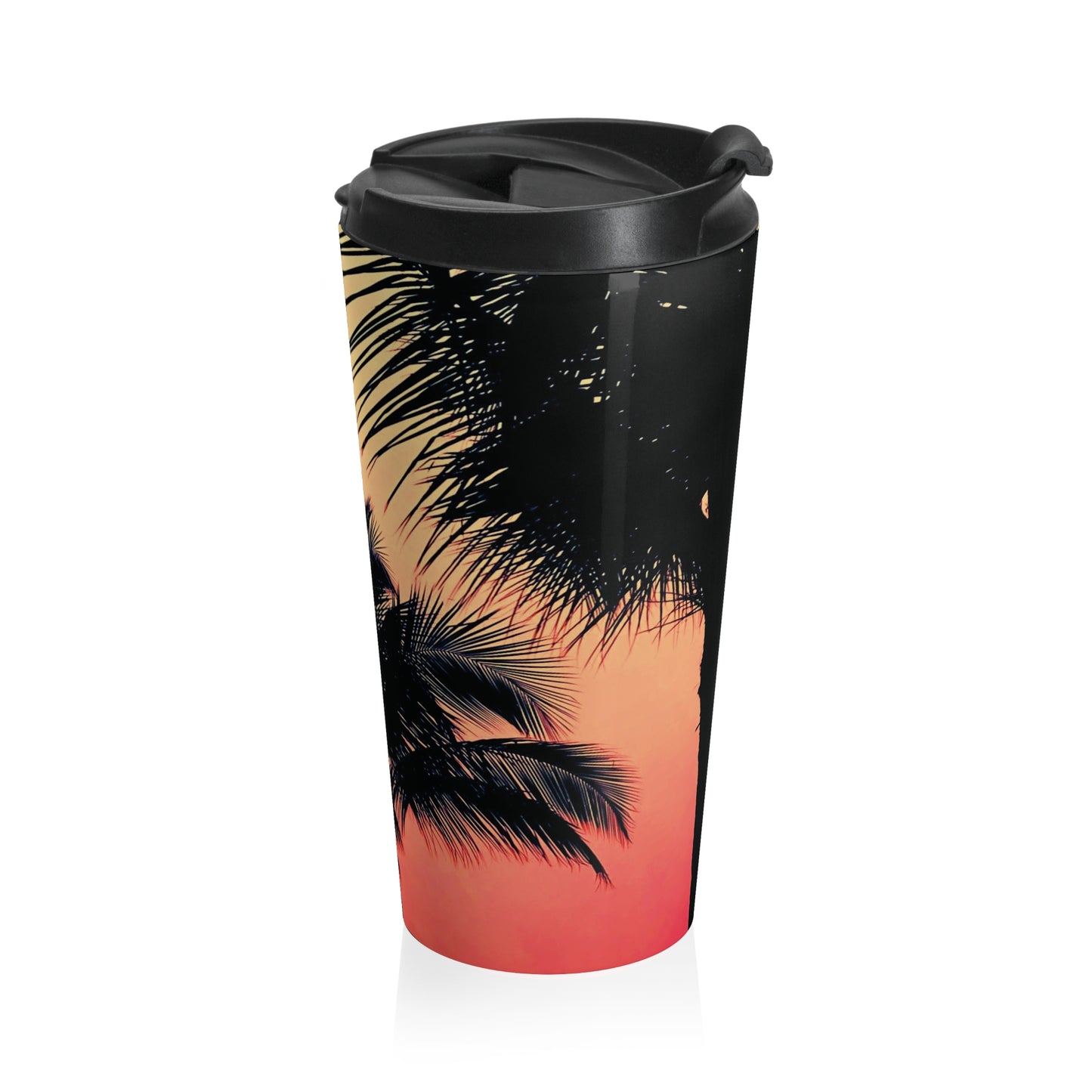 15 oz. Stainless Steel Travel Mug / Palm Glow Orange