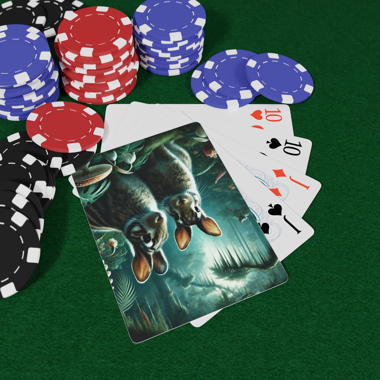 Poker Playing Cards -  Tropical Sumatran Rabbits/Tundra